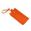 Estuche para Gafas de Cuero PU con Textura de Grano, Portátil, Duradero y Resistente a los Arañazos, Caja Protectora, Bolsa Casual de Negocios para Gafas de Sol y Cosméticos