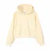 Sudadera con capucha corta para mujer de estilo europeo y americano, 350g, otoño, corte holgado, adelgazante, chaqueta con capucha con texto estampado