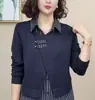 Moda de Otoño 2025 Tendencia Nueva Camisa Base de Cárdigan Holgado para Dropshipping Transmisión en Vivo