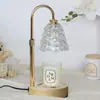 Lámpara de fusión de cera transfronteriza, lámpara de mesa difusora estilo ins, luz nocturna retro americana sin humo y con temperatura ajustable, lámpara de aromaterapia, madera maciza