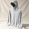 Comercio exterior transfronterizo ropa de hombre, seda helada protección UV, ligera y transpirable, ropa de protección solar específica para pesca al aire libre, camisa de protección solar para hombre