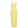 Vestido sexy de palomitas de maíz con tirantes, espalda descubierta y estilo europeo y americano, para ocio, comercio exterior transfronterizo, verano