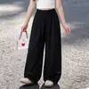 Pantalones finos de verano para niñas, pantalones anchos estilo coreano para niñas mayores, pantalones largos casuales para niñas, pantalones a prueba de mosquitos para estudiantes de secundaria.