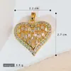 Serie Transfronteriza Corazón Retro Accesorios para Colgante DIY Pendientes Colgantes Pendientes de Tachuela de Lujo Ligero Accesorios Colgante Individual