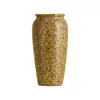 Jarrón de Cerámica Estilo Wabi-Sabi Shumen Decoración Retro Sala de Estar Arreglos Florales Adornos Flores Artificiales Lujo Accesible y Sentido de Alta Gama