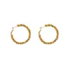 Moda Europea y Americana Únicos Pendientes de Aro de Metal Plateado Retro para Mujer, Lujo Ligero, Exagerados, de Gama Alta, Elegantes, de Moda