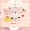 Accesorios para el Cabello de Resina de Dibujos Animados para Niños Pegamento de Crema Kuromi My Melody Cinnamoroll Caja de Papelería Materiales Sanrio