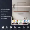 Luminária de teto tipo grade, estética estilo Song, lustre linear longo para sala de jantar, estilo chinês novo retrô, sala de estudo, sala de chá, balcão de bar, luminária linear de cobre