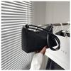 Bolso pequeño de mujer con diamantes brillantes de moda de estilo coreano, bolso de hombro de estilo occidental nuevo de primavera y verano 2023, bolso informal simple con textura