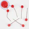 Navidad Fruta Roja Pequeña Fruta Roja de Baya Pequeña Artificial Bola de Frijol Rojo de Espuma Rama Enrollada a Mano DIY Accesorios para Ramas Accesorios para Guirnaldas