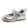 Zapatos de Moda para Niñas Estilo Coreano 2026 Primavera y Otoño, Zapatos Mary Jane Ballet con Suela Suave y Cierre de Velcro, Zapatos Individuales para Niños