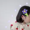 Novo Grampo de Cabelo Flor de Algodão Bolha Colorida Estereoscópica para Mulheres com Franja Lateral, Grampo Lateral Doce e Fofo para Meninas