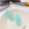 Novo patch oval de acrílico imitação de concha de cor vibrante para acessórios de cabelo DIY, presilha de cabelo, material artesanal