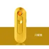 Suministro Transfronterizo Encendedor Recargable Celebridad de Internet A Prueba de Viento Creativo USB Ultra Delgado Mini Alta Apariencia Portátil Encendedor de Cigarrillos