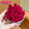 Pinza pequeña de terciopelo rojo para el cabello, horquilla para bebé, para niños, Año Nuevo, Año Nuevo, pinza para trenzar el cabello, tocado, pinza para el cabello de princesa para niña