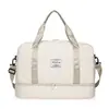 Bolsa Fitness com Padrão de Losango, Separação Seca e Úmida, Bolsa de Viagem Esportiva, Bolsa de Mão, Bolsa Fitness de Grande Capacidade, Bolsa Casual para Maternidade