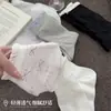 Calcetines Blancos con Moño para Mujer, Calcetines de Algodón Puro Sin Costuras de Media Caña para Primavera y Verano, Estilo Ballet, Calcetines de Encaje con Volantes Estilo Coreano