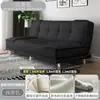 Gato arañando sofá cama de cuero de doble propósito plegable sala de estar dormitorio simple apartamento de alquiler apartamento pequeño sofá doble