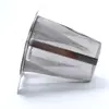 Colador de Té Simple de Acero Inoxidable 304 Oficina Tetera Malla Bandeja Doble Orejas con Tapa Drenaje de Té Juego de Cuchara de Té