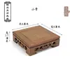 Base Cuadrada para Manualidades, Madera de Ala de Pollo Talla en Madera Madera Maciza Arena Morada Base para Tetera, Soporte de Madera y Piedra