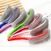 Cepillo de limpieza multiusos, artículos de limpieza para cocina, cepillo para lavar platos y fregar ollas con mango largo en forma de gancho para colgar, bola de lana de acero, directo del fabricante