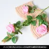 Diseño de Salón de Bodas con Flores Artificiales Rosas, Decoración de Pared de Fondo con Flores Falsas, Techo de Flores, Camino de Flores, Organización de Arreglos Florales