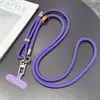 Cordón para Teléfono Móvil Se Puede Usar Cruzado, Ajustable, Sensación de Alta Gama, Polyester para Colgar del Cuello Cuerda Trenzada Dopamina Plata-Oro, Nuevo Estilo de Moda