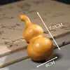 Madera de Tuya Talla de Calabaza Mango Pie de Mano Wen Juguete Colgante para Coche Decoraciones para Bolsas Fulu Colgante Adornos Artesanales