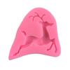 Árvore de Natal Natal Elk Antlers Silicone Líquido Molde Flip Sugar Cake Panificação Decorativo Drip Molde
