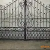 Villa de Comércio Exterior Estilo Europeu Porta Sólida de Ferro Artesanato de Forjamento Porta de Jardim Artesanato de Metal Porta de Pátio porta de correr