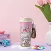 Nueva Taza Térmica de Acero Inoxidable 304 con Dibujo Animado Taza Portátil de Lirio del Valle para Niñas con Popotes de Aspecto Elegante Fabricante Venta al por Mayor