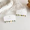 Aretes de Cactus de Aguja de Plata 925 Dulces y Lindos para Mujer Nuevo Trendy Simple Pequeño Fresco Set de 6 Piezas de Aretes