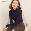 Suéter Fino de Forro Polar con Cuello Alto para Mujer Otoño e Invierno, Manga Larga Cálido Doble Cara Cepillado, Prenda Interior de una Pieza al por Mayor