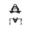Asas de Diabinho de Couro Patente Sexy Cosplay Uniforme de Anime Sm Role Play