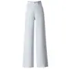 Calças Wide Leg 2015 Jeans Feminino Branco 2025 Novas Calças Casuais Femininas de Verão Soltas com Caimento Calças Femininas