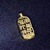 Corrente de Buda Pingente Buda Amitabha Nanwu Pingente Flor de Lótus de Seis Palavras Colar Masculino de Aço Titânio Etiqueta Venda por Atacado