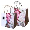 Saco de Papel Kraft Marrom, Saco de Embalagem Personalizado para Café, Leite e Chá para Levar, Sacola de Compras Personalizada Estampada para Roupas, Sacola de Papel Satchel