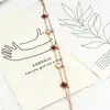Pulsera de Trébol de Cuatro Hojas de Venta Caliente Transfronteriza para Mujer, Elegante y Versátil, de Doble Cara, con Cinco Flores, Madreperla, Acero de Titanio Antidesvanecimiento, Joyería