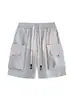 Pantalones cortos de trabajo para exteriores estilo montaña para hombre, pantalones casuales de verano de corte holgado, pantalones rectos de cinco puntos, pantalones de longitud media modernos y sencillos