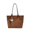 Bolso tote elegante y casual de gran capacidad, nueva colección otoño 2026, bolso de mano de color liso, bolso de hombro simple y moderno