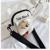 Bolso bandolera japonés estilo vintage Harajuku coreano lindo para chica suave ins simple retro estudiante lona bolso pequeño