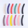 Venta al por mayor de fábrica de diademas con lazo de color coreano, horquillas para el cabello con forma de plátano grande y nota de color de goma, productos para el cabello