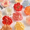 Cabeza de Flor de Camelia Simulada, Decoración del Hogar, Decoración de Boda, Material Hecho a Mano para Bricolaje, Flor Artificial Nueva