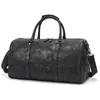 Bolsa de Viaje Retro de Cuero Genuino Repujado Gran Capacidad Bolsa de Gimnasio Estampada para Hombre Equipaje de Vacuno de Alta Gama Casual
