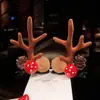 Pasador de Navidad diadema festiva pasador de asta de ciervo accesorios para el cabello de mujer para disfraz de Navidad