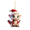 Nuevo Dragón Bebé de Navidad Acrílico Dibujos Animados Dinosaurio Decoraciones Linda Decoración de Árbol de Navidad Decoración de Diseño para el Hogar