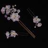 Accesorios antiguos de Hanfu, traje con división de cabello, horquilla de flor de hada, tocado, accesorios para el cabello paso a paso, accesorios de ropa antigua, accesorios para el cabello de Hanfu