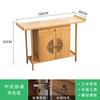 Mesa para Recibidor Moderno Simple de Pared de Madera Maciza con Vitrina y Vista Lateral Estante Zen de Almacenamiento Estrecho Consola Chinoiserie Nueva