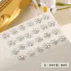 Acessórios de Arte para Unhas Floco de Neve de Natal Transfronteiriços Ano Novo Outono e Inverno Dourado e Prateado Exquisitos Tridimensionais Metalicos Decorações para Unhas Atacado