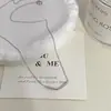 Collar de Cadena Lisa de Plata de Ley 925 con Diseño Geométrico Plegable en Forma de V Simple Elegante Estilo Japonés Cadena para Clavícula